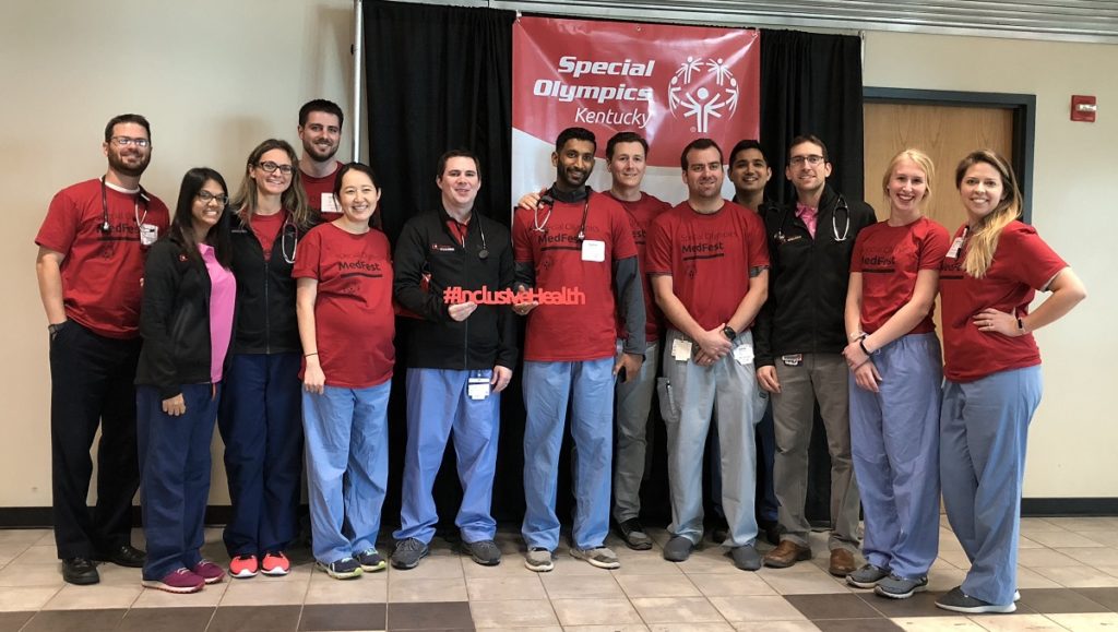 UofL PM&R medical residents and faculty at MedFest