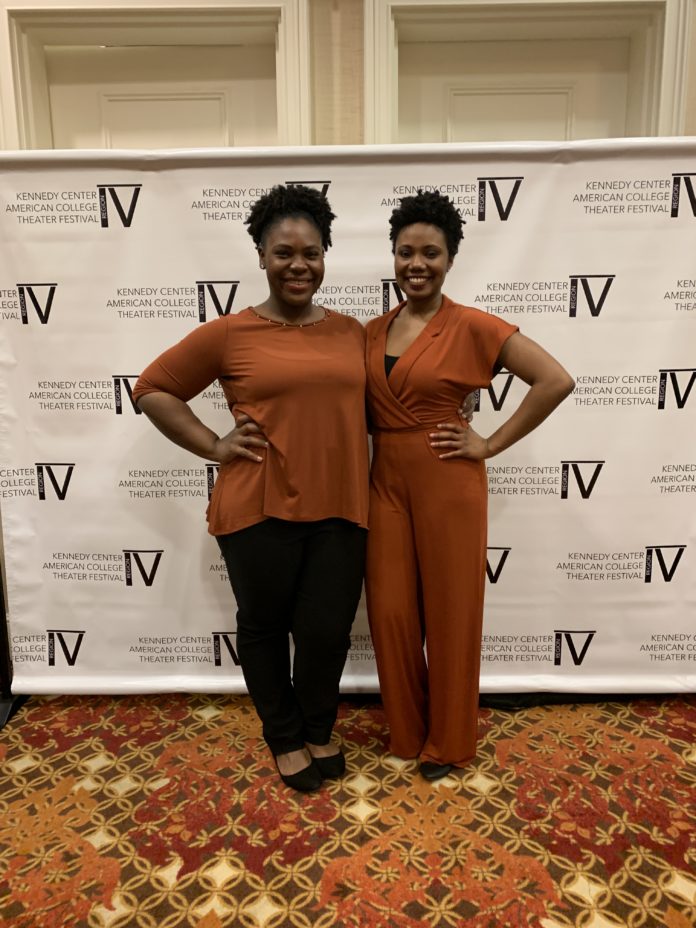Theatre Arts graduate students Kala Ross and Lashondra Hood Theatre Arts graduate students Kala Ross and Lashondra Hood