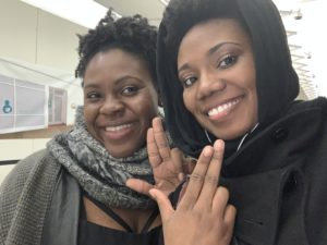 Theatre Arts graduate students Kala Ross and Lashondra Hood