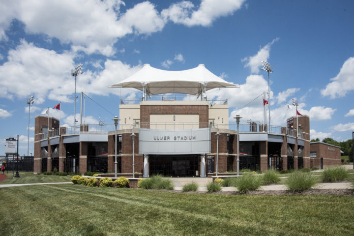 Ulmer Stadium Softball_4165 Don Dobina Field at Ulmer Stadium honors the legacy of local softball coach, donor and UofL alum Don Dobina.