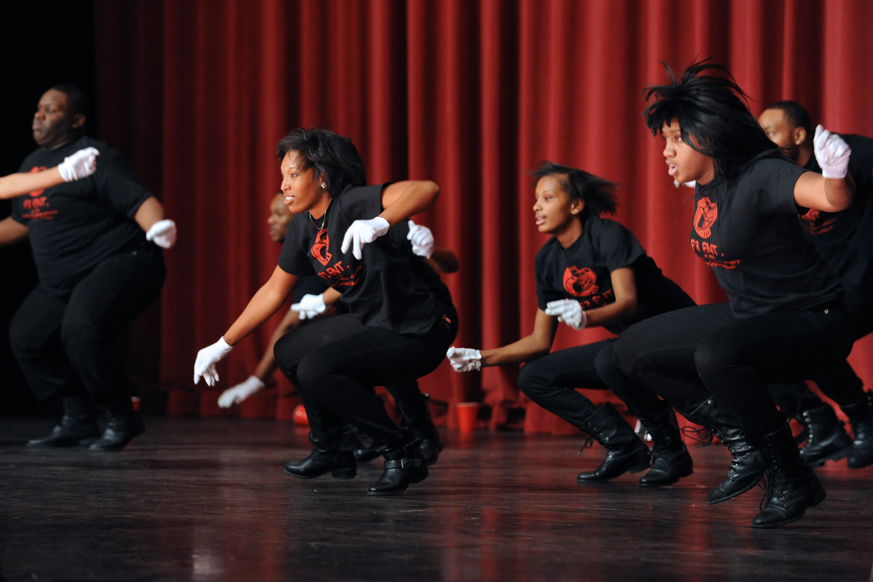 Homecoming step show, 2011; Tom Fougerousse, photographer. 