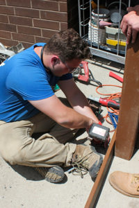 Mahfouz Matthew Batshoun working on a project in Arizona during the summer of 2019 as part of The Ability Experience.