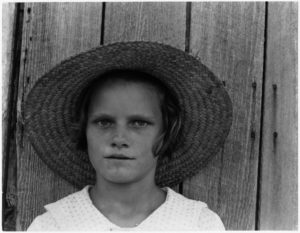 Walker Evans, Lucille Burroughs, daughter of a cotton sharecropper, Hale County, Alabama, 1935_1936. Courtesy of Photographic Archives