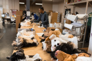 A workroom at the Cuddle Clones office.