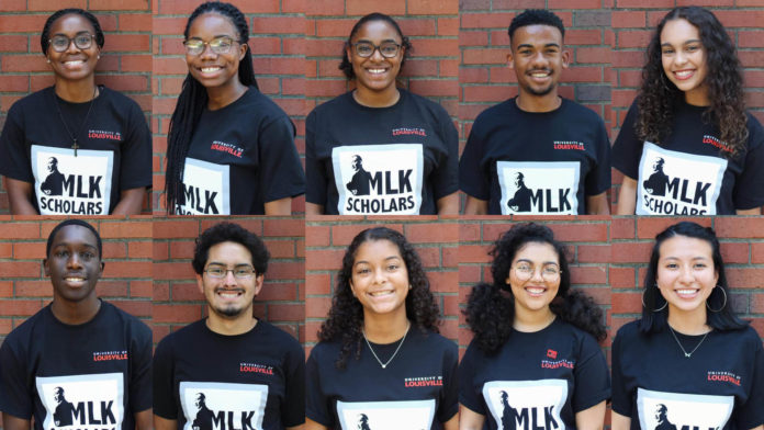 mlkscholars The 2023 cohort of UofL's MLK Scholars.