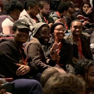 Lamar Hardy, Xavier Harris, Kala Ross, and Tyler Tate representing UofL in Spartanburg, S.C.