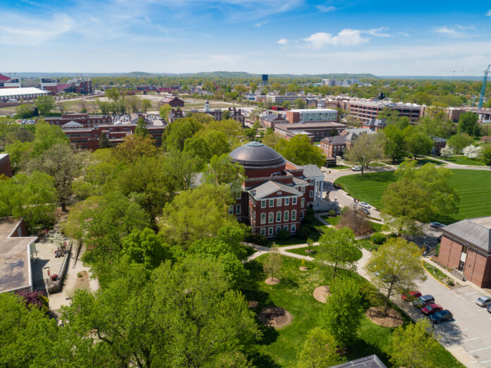 Grawemeyer Hall from above