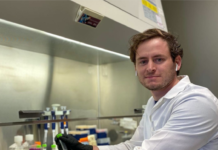 UofL student cancer tech startup wins inaugural innovation competition Jordan Noe, an MD/PhD student, whose team MAC-BIO won the inaugural CardStart student innovation challenge. (photo courtesy Jordan Noe)