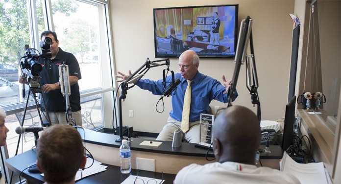 UofL's Mark Hebert and guests at a recent recording of the new 