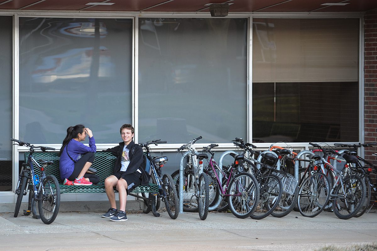 Bike Racks on UofL Campus