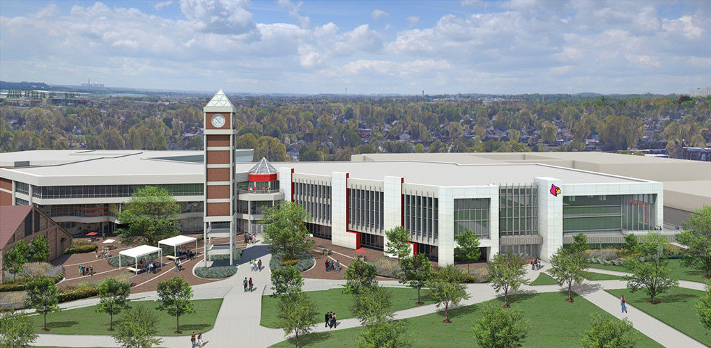 Artist's rendering of the renovated Student Activities Center on Belknap Campus.