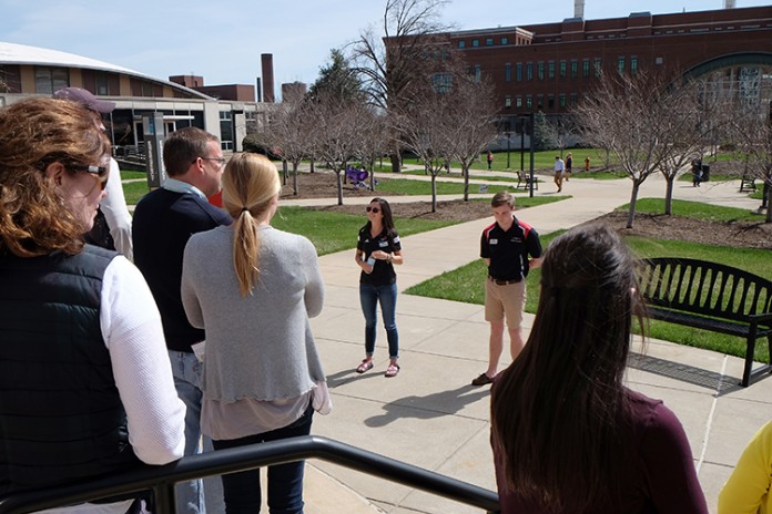 Cardinal Ambassadors giving a tour this spring.