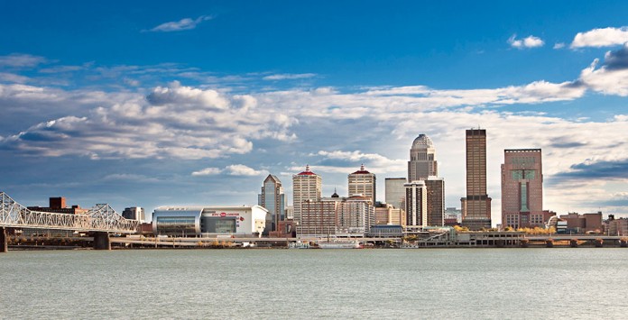 Downtown Louisville City Skyline Downtown Louisville