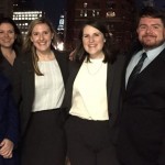 From left: Carolyn Purcell, Emily DeVuono (coach), Megan Diffenderfer, Kellie Money and Ben Basil (coach).