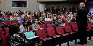 UofL President James Ramsey spoke Monday at a campus forum.