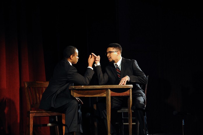 The Meeting,' depicts the supposed meeting of Malcolm X and Martin Luther King Jr. It is scheduled for Feb. 28.
