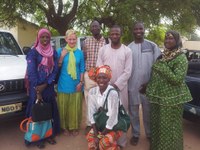 Wallis with U of Gambia MPH students at Brikama Health Clinic