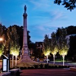 The Confederate monument on Third Street at UofL’s Belknap Campus will be moved to a new location to be determined at a later date.