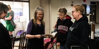 Prof. Cate Fosl led a “History Harvest” at UofL’s Ekstrom Library to collect memorabilia and oral histories from LGBTQ Kentuckians in an effort to understand more about 20th century life in the state.