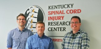 Benjamin Harrison, Ph.D., Jeffrey Petruska, Ph.D. and Kristofer Rau, Ph.D., co-authors of the publication