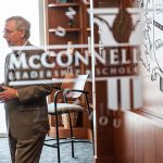 Majority Leader Mitch McConnell speaks to U.S. Army leaders at the McConnell Center