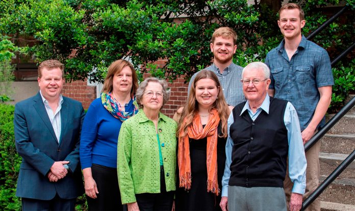 L-R: Chris, Sharon, Marilyn, Sara, Jon (checkered shirt), John and Matt Sanders.