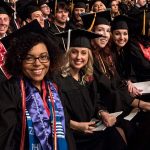 Spring 2016 graduates were all smiles during the May 14 commencement event.