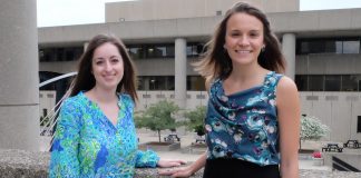Mackenzie Flynn and Jessica Eaton Fulbright-Fogarty Fellows from the UofL School of Medicine