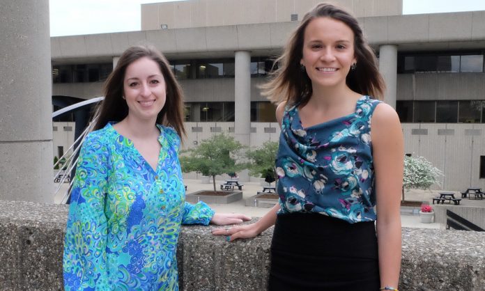 Mackenzie Flynn and Jessica Eaton Fulbright-Fogarty Fellows from the UofL School of Medicine