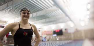 Kelsi Worrell became the first UofL swimmer to ever qualify for the U.S. Olympic Team.