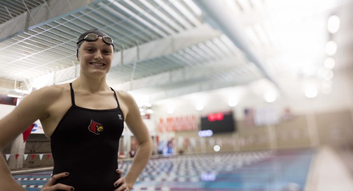 Kelsi Worrell became the first UofL swimmer to ever qualify for the U.S. Olympic Team.