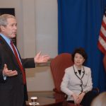 President George Bush - March 2, 2007: U.S. President George W. Bush spoke privately to McConnell Scholars at the University of Louisville.