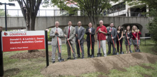 UofL officials marked the SAC renovations with a groundbreaking ceremony Wednesday.