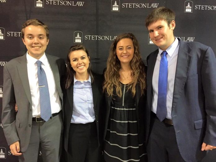 The 2015-16 Moot Court team in Tampa, Florida.