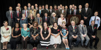Acting President Neville Pinto and Acting Provost Dale Billingsley recognized dozens of outstanding faculty at the 2016 Celebration of Faculty Excellence.