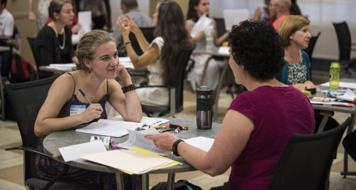 Now in its eighth year, the program lets applicants have one-on-one conversations with previous winners who offer suggestions and tips.