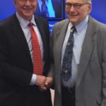 Melvyn Koby, M.D., right, with Henry Kaplan, M.D., chair the UofL Department of Ophthalmology and Visual Sciences