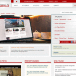 Image of homepage changes, animated
