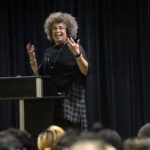Political activist Angela Davis spoke at UofL as part of the Anne Braden Memorial Lecture series.