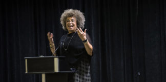 Political activist Angela Davis spoke at UofL as part of the Anne Braden Memorial Lecture series.