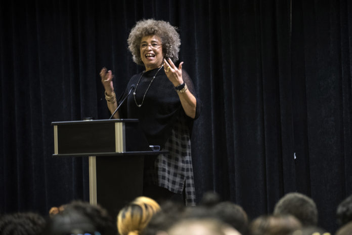 Political activist Angela Davis spoke at UofL as part of the Anne Braden Memorial Lecture series.