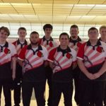 The UofL Men's Bowling Team includes: Austin Jones, Jacob Cooley, James Bratcher, Garrett Thibodeaux, Kiefer Hillerich, Kyle Abell, Jared Borah, and Brad Riggs.