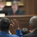 Twenty-nine people became U.S. citizens during a Nov. 18 naturalization ceremony in the Brandeis School of Law’s Allen Courtroom.