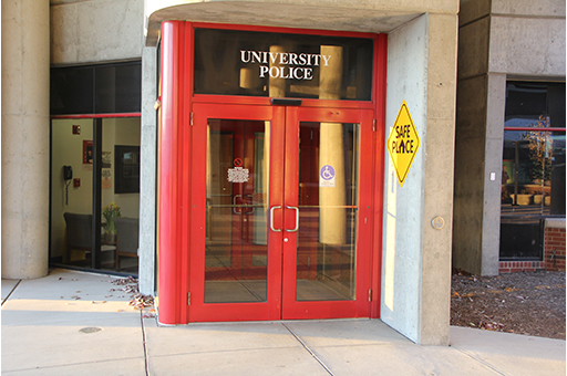 UofL Police Department building on the Belknap Campus.