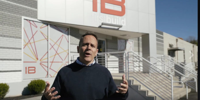 bevin-at-first-build Kentucky Governor Matt Bevin recently stopped by UofL's FirstBuild.