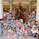 UofL’s House Staff Council collected 886 toys for Toys for Tots in 2016.