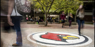 This is a composite of two or three photos and is one of UofL photographer Tom Fougerousse's favorite photos from 2016.