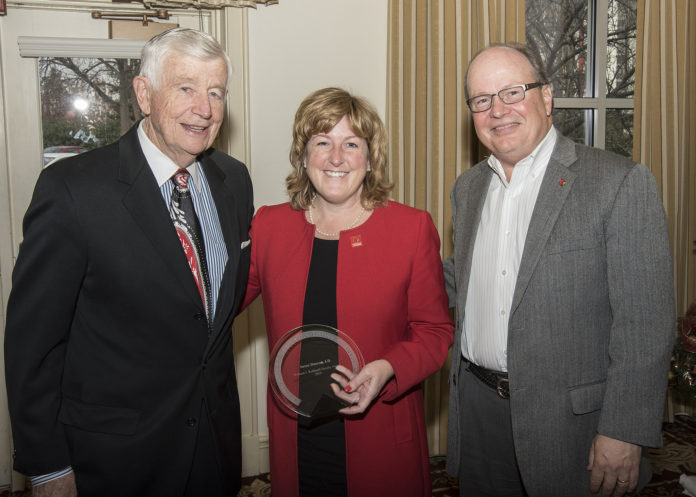 Susan Duncan, dean of the Brandeis School of Law, received this year's William J. Rothwell Faculty Award.