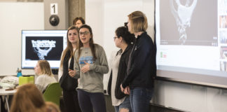 Located on the third floor of Ekstrom Library, the TILL features an active learning classroom similar to what will be available in the new academic classroom building, currently under construction on Belknap Campus and scheduled to open in fall 2018.