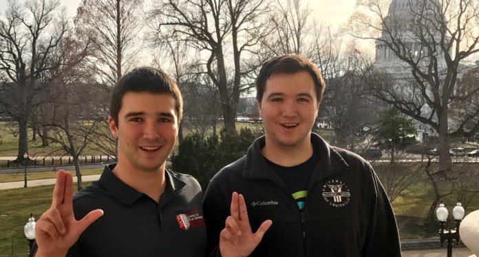 Brothers and McConnell Scholars Eric and Christian Bush were on hand in the nation’s capital Jan. 20 to witness the inauguration of Donald Trump.